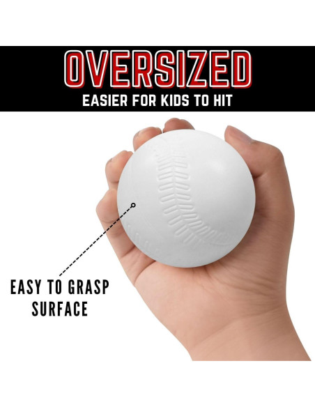 12 Pelotas de T-Ball Jumbo Liberty Imports para Niños - 8.89 cm