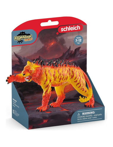 Figura de Acción Tigre de Lava Schleich 13.6x4.5x7.7cm 7+ años