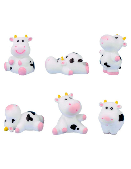 Conjunto de 6 Figuras de Vaca MAOMIA para Jardines y Pasteles