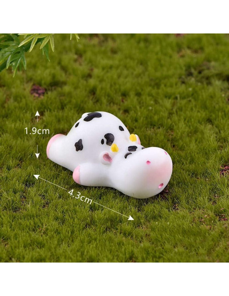 Conjunto de 6 Figuras de Vaca MAOMIA para Jardines y Pasteles