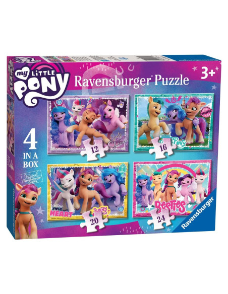Rompecabezas Ravensburger Mi Pequeño Pony 4 en 1 - 12 a 24 Piezas