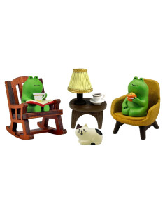 Estatuillas de Ranas Lindas Refintural - Conjunto Verde 1