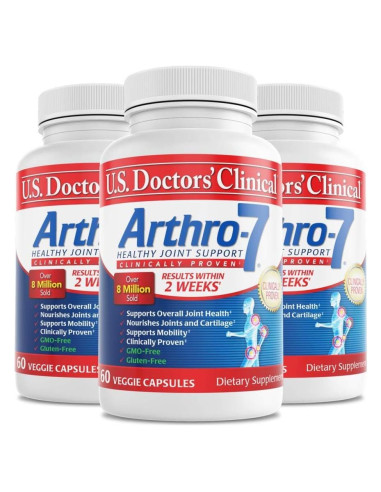 Suplemento Articular Arthro-7 U.S. Doctors - 180 Cápsulas