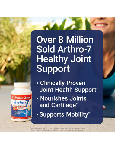 Suplemento Articular Arthro-7 U.S. Doctors - 180 Cápsulas