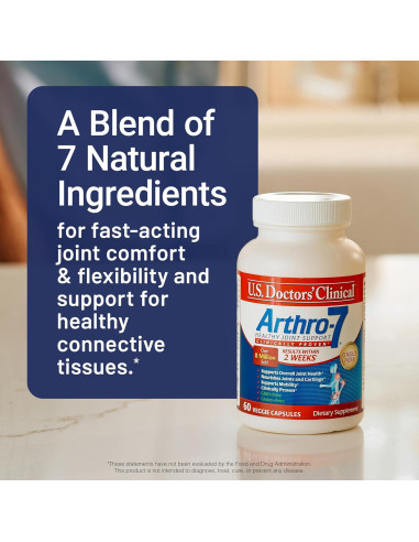 Suplemento Articular Arthro-7 U.S. Doctors - 180 Cápsulas