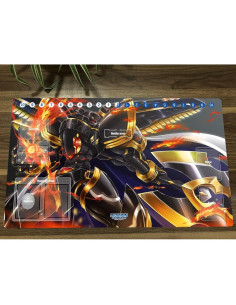 Tapete de Juego Mlikemat DTCG Anime Digimon Alphamon 60x35 cm 2