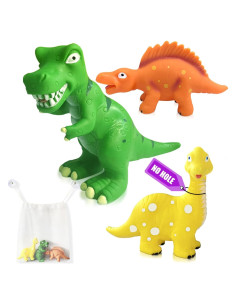 Juguetes de baño dinosaurios Shantou 3 piezas sin agujero