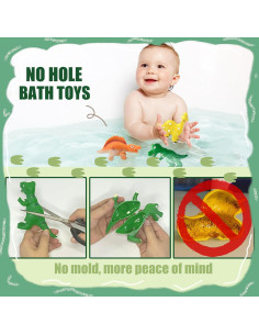 Juguetes de baño dinosaurios Shantou 3 piezas sin agujero 2