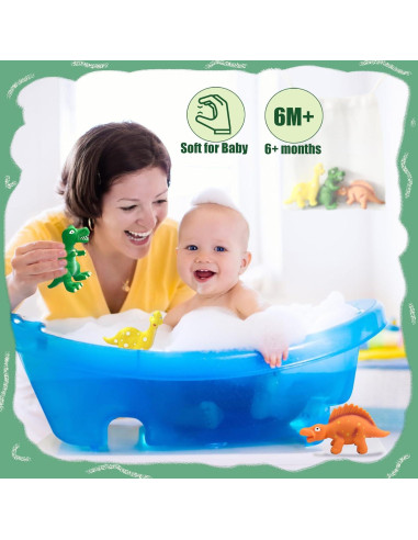Juguetes de baño dinosaurios Shantou 3 piezas sin agujero