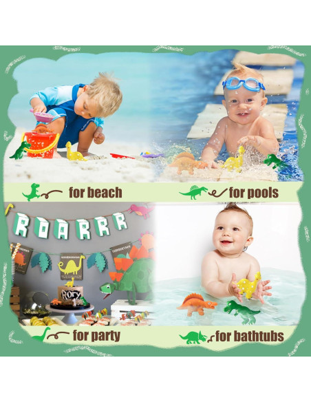 Juguetes de baño dinosaurios Shantou 3 piezas sin agujero