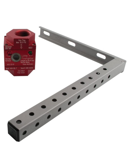 Válvula de Cierre de Gas Watts VAGV100 1" Plata para Terremotos