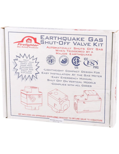 Válvula de Cierre de Gas Watts VAGV100 1" Plata para Terremotos