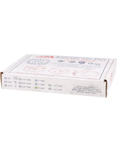 Válvula de Cierre de Gas Watts VAGV100 1" Plata para Terremotos