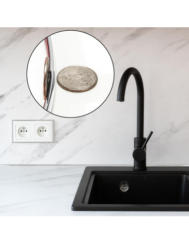 Moldura autoadhesiva ZOWZOW 3m x 1cm Plata para azulejos