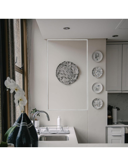 Moldura autoadhesiva ZOWZOW 3m x 1cm Plata para azulejos