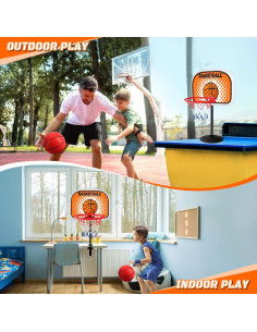 Aro de Baloncesto Mini NZQXJXZ 22.86 cm con 2 Pelotas 2