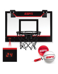 Aro de Baloncesto ESPN Pro Mini Hoop sobre Puerta con 2 Pelotas