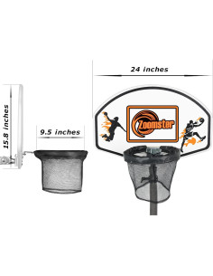 Aro de Baloncesto para Trampolín Zoomster con Mini Balón 2
