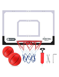 Aro de Baloncesto NZQXJXZ 66x43 cm Profesional con 2 Pelotas