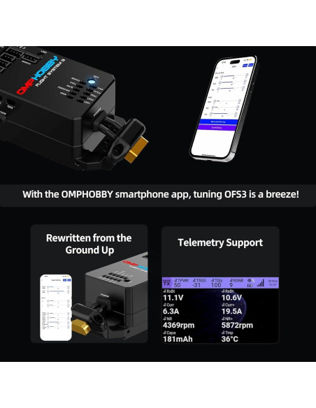 Helicóptero RC OMPHOBBY M2 EVO MK2 3D PNP Amarillo 0.91 kg