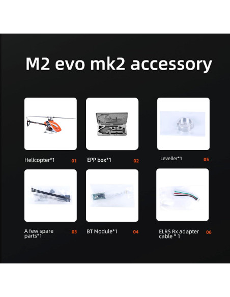 Helicóptero RC OMPHOBBY M2 EVO MK2 3D PNP Amarillo 0.91 kg