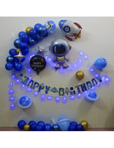 Luces de Cadena LED Mankinlu 20 LEDs 3.35 m Cohete Azul