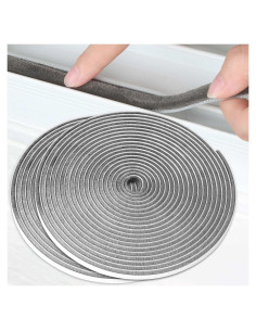 2Pack MILEQEE Sello de Cepillo Aislante 20m Gris para Puertas