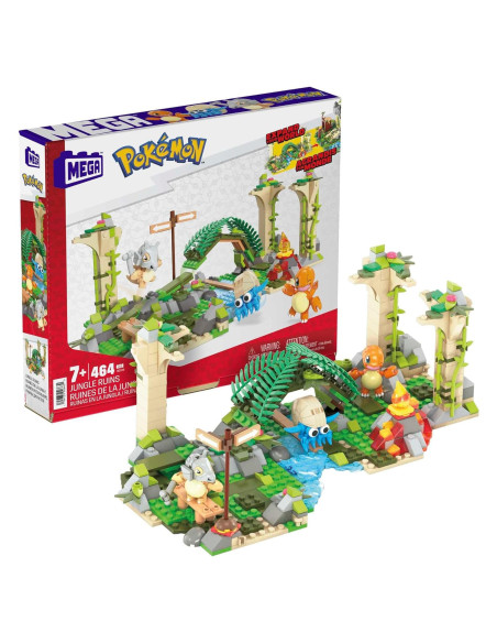 Mega Figura de Acción Pokémon Ruinas de la Selva 464 Piezas