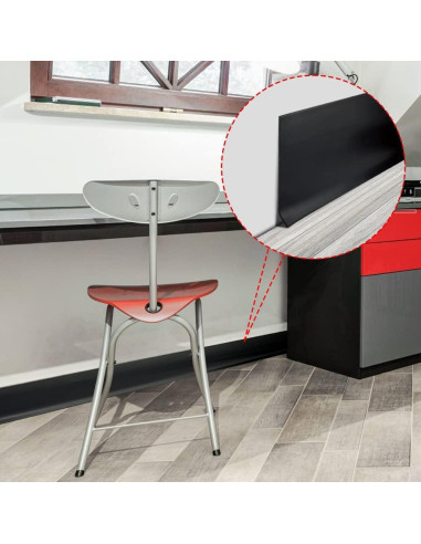 Moldura de Zócalo Flexible Autoadhesiva LSGCQ 10.16cm x 12.19m