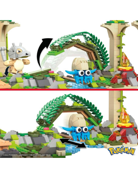 Mega Figura de Acción Pokémon Ruinas de la Selva 464 Piezas