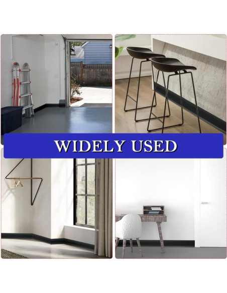 Moldura de Zócalo Flexible Autoadhesiva LSGCQ 10.16cm x 12.19m Moldura de Zócalo Flexible Autoadhesiva LSGCQ 10.16cm x 12.19m