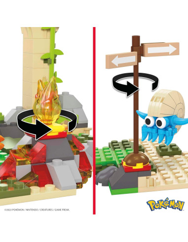 Mega Figura de Acción Pokémon Ruinas de la Selva 464 Piezas