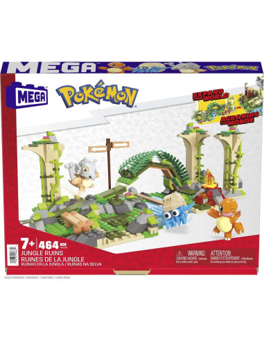 Mega Figura de Acción Pokémon Ruinas de la Selva 464 Piezas