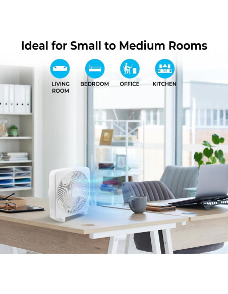 Ventilador Portátil Eléctrico EZ-CHILL 9" 2 Velocidades Silencioso Ventilador Portátil Eléctrico EZ-CHILL 9" 2 Velocidades Silencioso