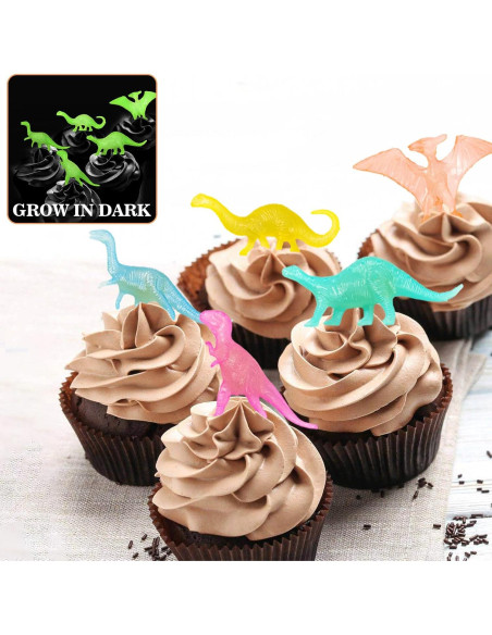 Set de 78 Figuras de Dinosaurios Brillantes OuMuaMua 5-7.6 cm