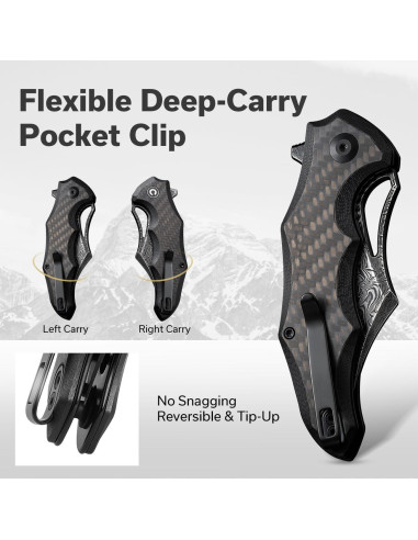 Cuchillo Plegable CIVIVI Chiro Damasco 7.87 cm Mango G10