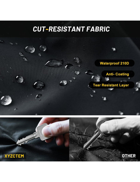 Cubierta de Motocicleta XYZCTEM Impermeable Ajuste Universal 220 cm