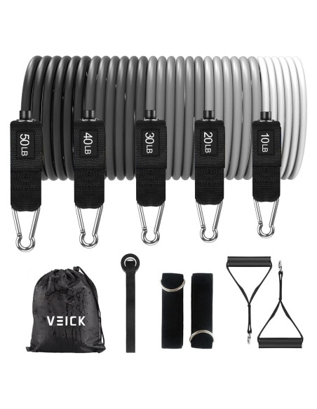 Bandas de Resistencia VEICK 150LBS - 5 Niveles Ajustables
