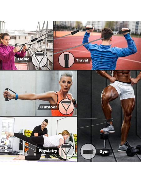Bandas de Resistencia VEICK 150LBS - 5 Niveles Ajustables