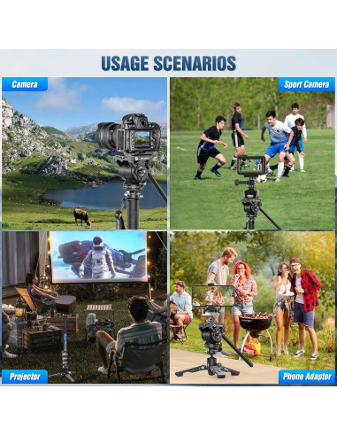 Monopie de fibra de carbono Leofoto MV-324C 160 cm 3 en 1