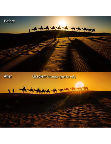 Kit de Filtros Gradientes SIOTI 4x6" Rojo, Azul y Naranja