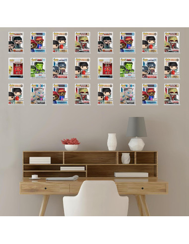 Estante de Pared Organizador LRANFOW 4 Paquete Negro Brilla en la Oscuridad