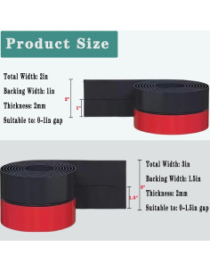 Sello de Puerta WEZKYLCG con Burlete de Silicona 5.08 cm x 6.1 m 2