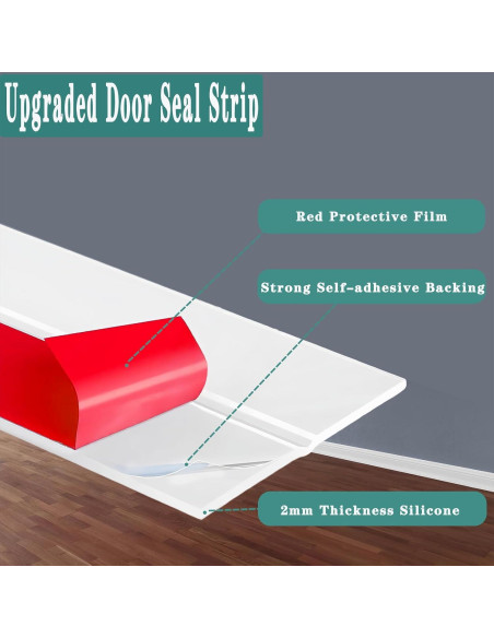 Sello de Puerta WEZKYLCG con Burlete de Silicona 5.08 cm x 6.1 m