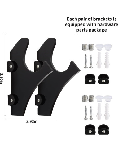 Soporte de Plexiglás Negro para Sables de Luz BYTOTU