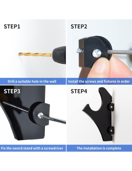 Soporte de Plexiglás Negro para Sables de Luz BYTOTU Soporte de Plexiglás Negro para Sables de Luz BYTOTU