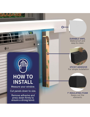 Paneles Laterales Aislantes Breeze Stop para Aire Acondicionado