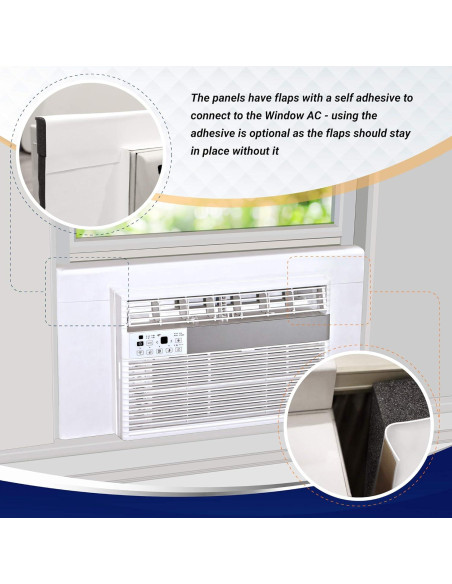 Paneles Laterales Aislantes Breeze Stop para Aire Acondicionado