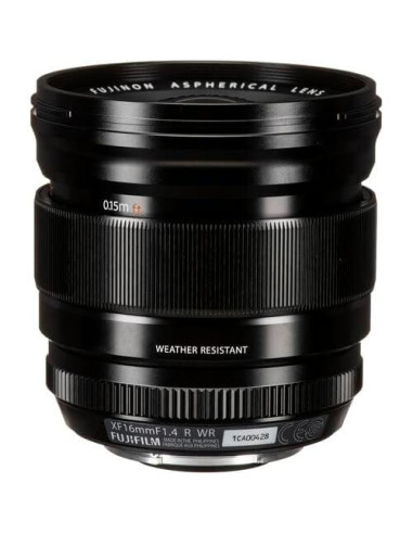 Lente Fujifilm XF 16mm f/1.4 R WR con Filtros y Tarjeta 64GB