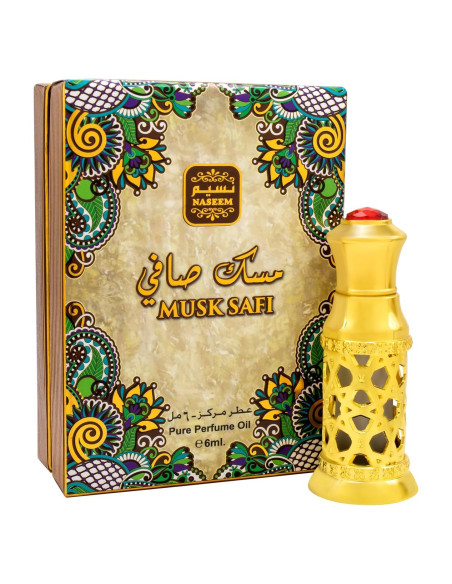 Aceite de Perfume Attar Naseem Musk Safi 6ml Hipoalergénico